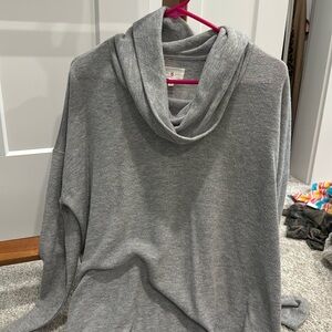Cowl neck soft Lou and grey
